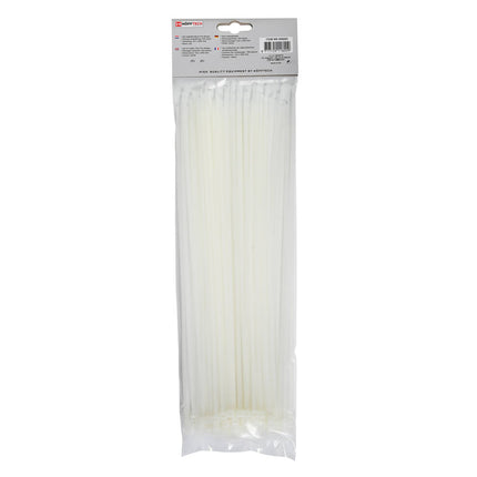 Kabelbinders 3.6x300mm, 100 Wit - Ideaal voor Kabelbeheer