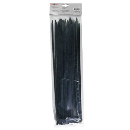 Tie-Wraps 4.8x430mm Zwart, 100 Stuks, Voor Kabelbeheer & DIY Projecten