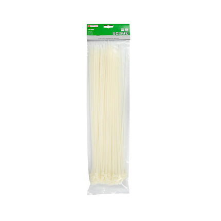 Kabelbinders 4,8x430 mm Wit - 100 stuks, bundelen en bevestigen.