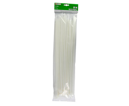 Witte Kabelbinders 7,8x450mm - 50 Stuks - Kabels Organiseren