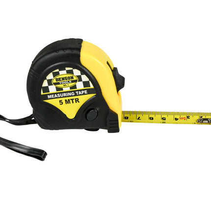 Rubberen Rolbandmaat 5m x 19mm voor Precieze Metingen en Klussen