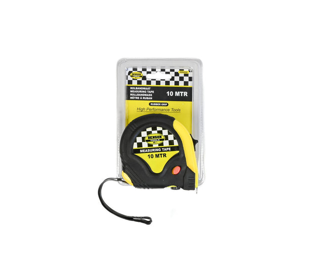 Rolbandmaat Rubber 10m x 25mm - Ideaal voor Precieze Metingen