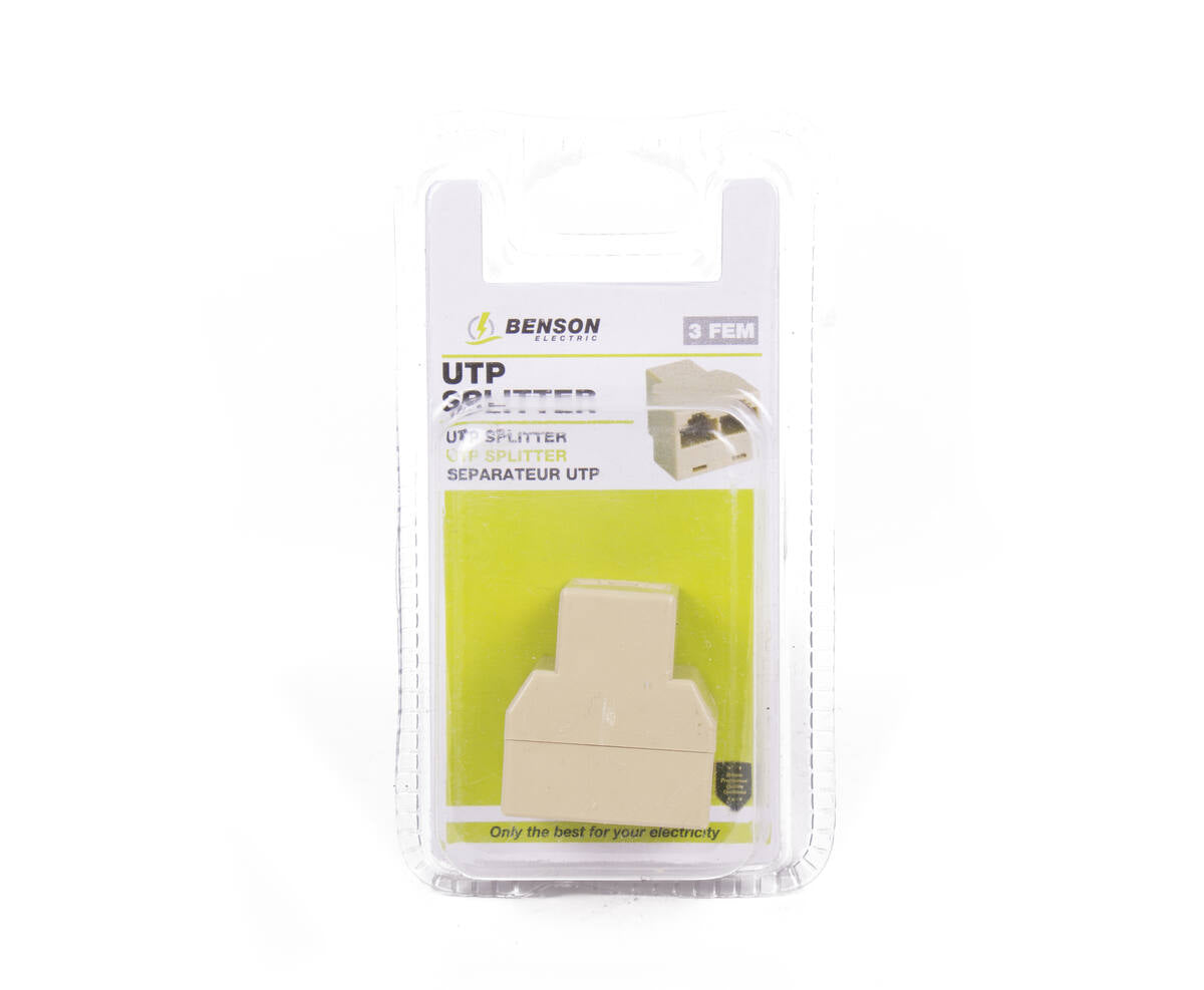 UTP Splitter 3-poorts RJ-45 CAT 5 voor Thuis- en Kantoorgebruik