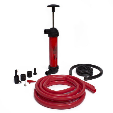 Lucht- en Vloeistofpomp Set: Snel vloeistoffen overpompen, banden oppompen.