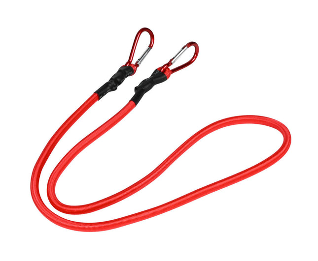 Elastiek 120 cm + Karabijnhaak, ideaal voor ladingbevestiging.