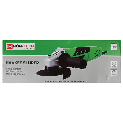 Haakse Slijper 125mm 900W, 11.500 RPM, Voor Metaal- en Steenbewerking