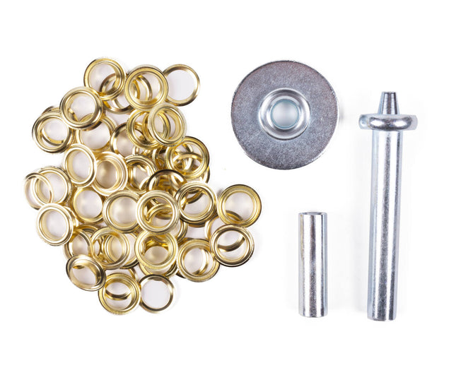 33-delige Zeilringset met Messing Oogjes, Aambeeld voor Tenten