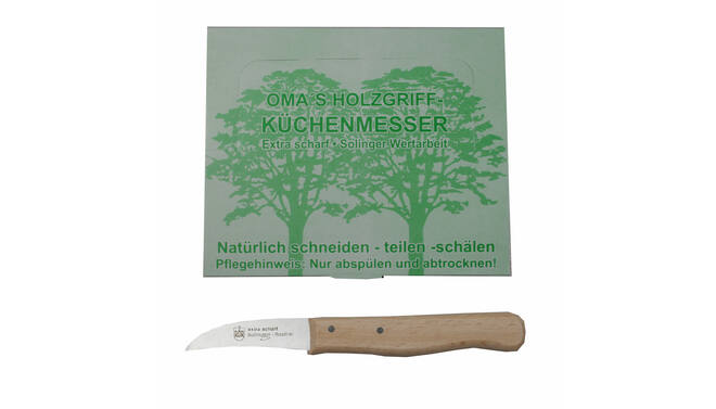 Solingen schilmesje krom hout display