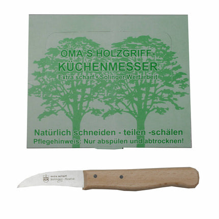Solingen Krom Schilmesje RVS, Hout Handvat, Perfect voor Aardappelen