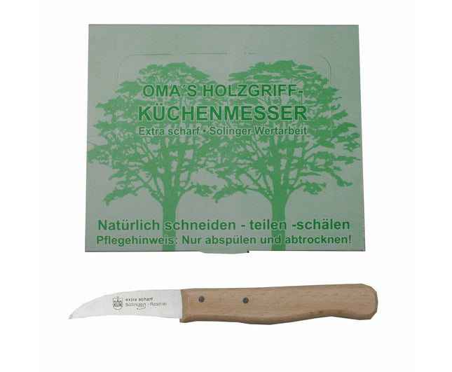 Solingen Krom Schilmesje RVS, Hout Handvat, Perfect voor Aardappelen