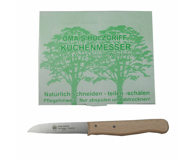Solingen Schilmesje RVS Recht Hout - Perfect voor Groente & Fruit