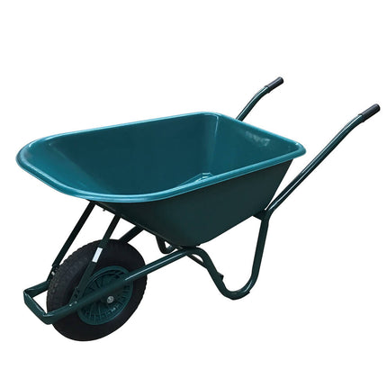 Kunststof Kruiwagen 85L, 400mm Wiel, Ideaal voor Bouw & Tuin.