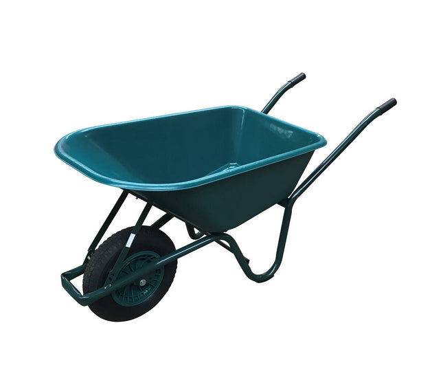 Kunststof Kruiwagen 85L, 400mm Wiel, Ideaal voor Bouw & Tuin.