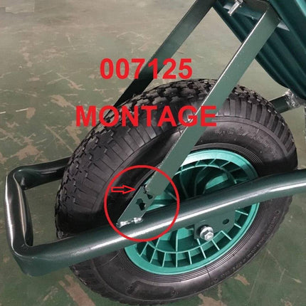 Kunststof Kruiwagen 85L, 400mm Wiel, Ideaal voor Bouw & Tuin.