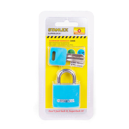 Hangslot Alu 30 mm Mix - Kleurrijke Veiligheid voor Gym en School