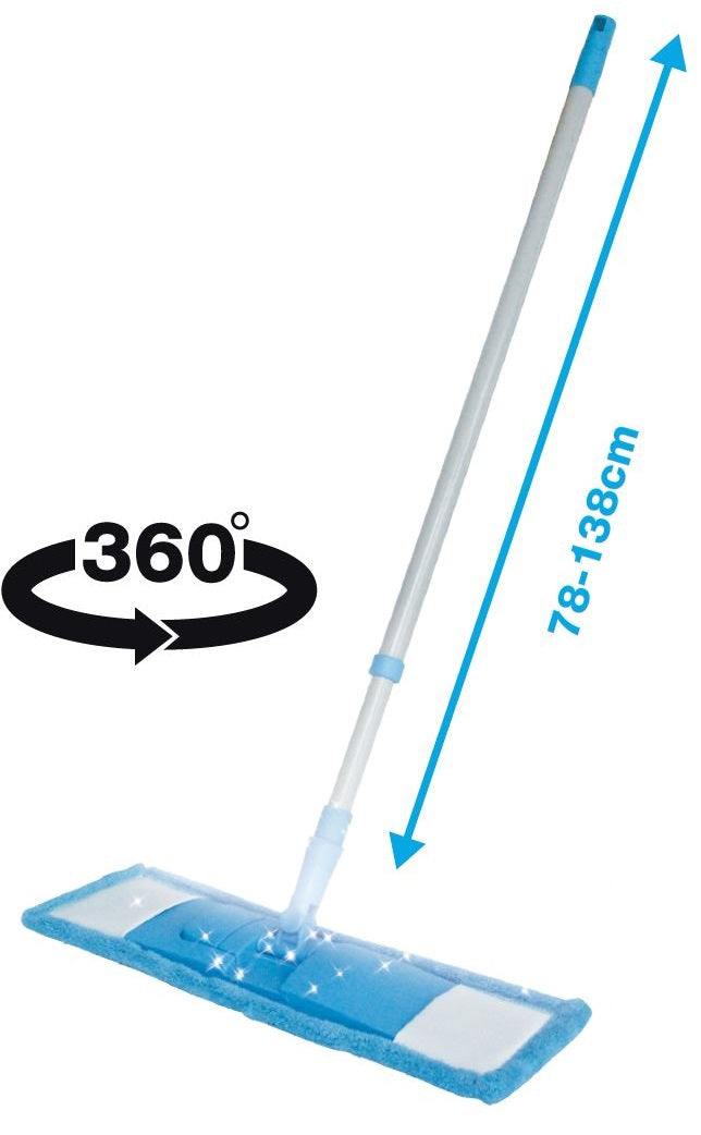 Vloerwisser profi aluminium + microvezel hoes – o Wisbreedte 42 CM, 138 CM, 42 CM