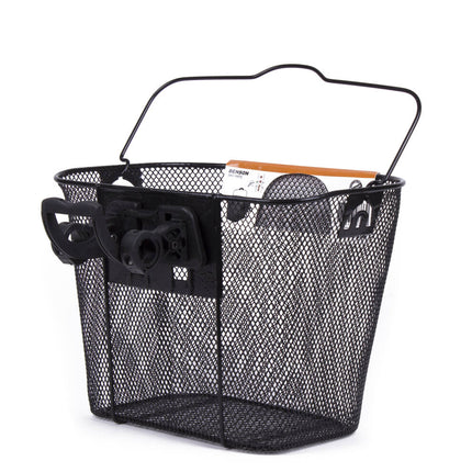 Fietsmand Metaal 34x25x26 cm, 25L, met Clip Houder voor Stuur