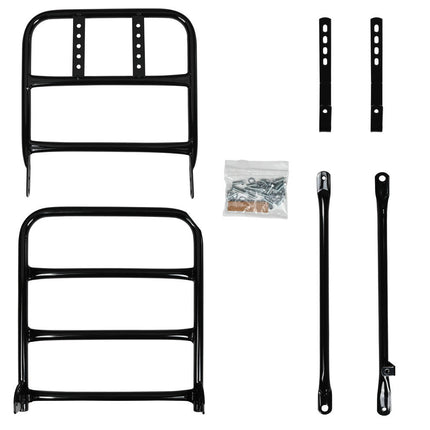 Fietsvoordrager 28" + Steun Zwart