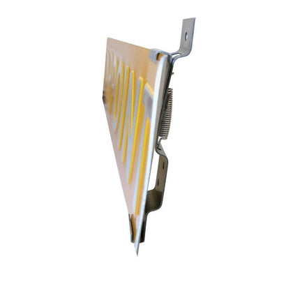 Kentekenplaat Clip 2 dlg Krt, RVS, met Schroefgaten & Veermechanisme