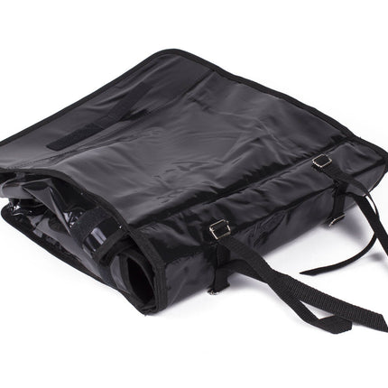 Dubbele Fietstas 46L Zwart Bisonyl, Ideaal voor Boodschappen