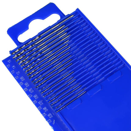 20-delige HSS Boorset 0.3-1.6 mm voor Metaal en Kunststof