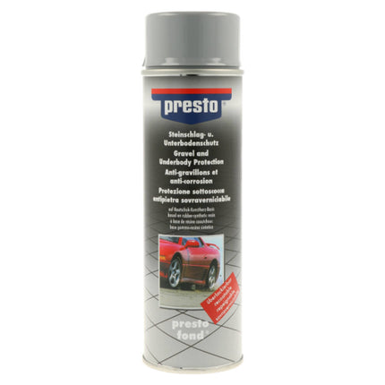 Presto Anti Steenslag Spray Grijs, 500 ml - Beschermt voertuigen tegen steenslag.