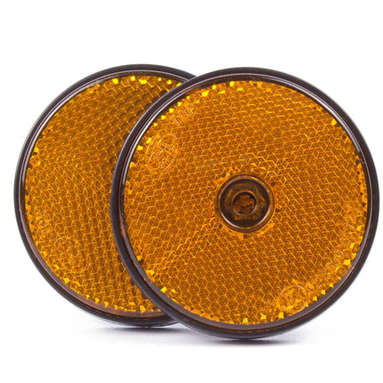 Reflector Set Oranje 60 mm, E-Keur, Auto/Fiets, 2 stuks