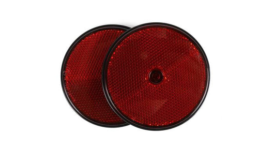 Reflector rond rood 85 mm 2 dlg E4