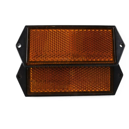 Oranje Reflector 103x40mm, Set van 2, E4-gecertificeerd, Voertuigen