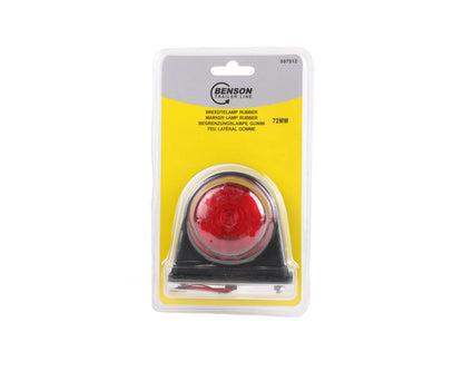 Breedtelamp 72mm Rood/Wit, E-Keur, Voor Verbeterde Zichtbaarheid
