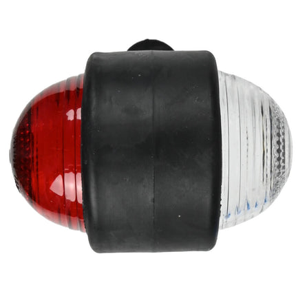 Breedtelamp 125mm Rood/Wit 12V E-Keur, Ideaal voor Aanhangers