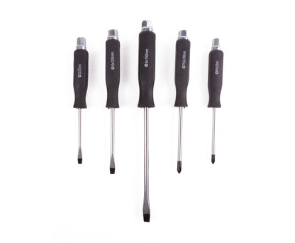 5-delige Profi Schroevendraaier Set, Roestvrij Staal, Magnetische Tips