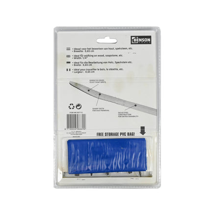 Houtraspset 8 dlg: Fijne Rasp voor Hout & Speksteen, 1/4" Breedte