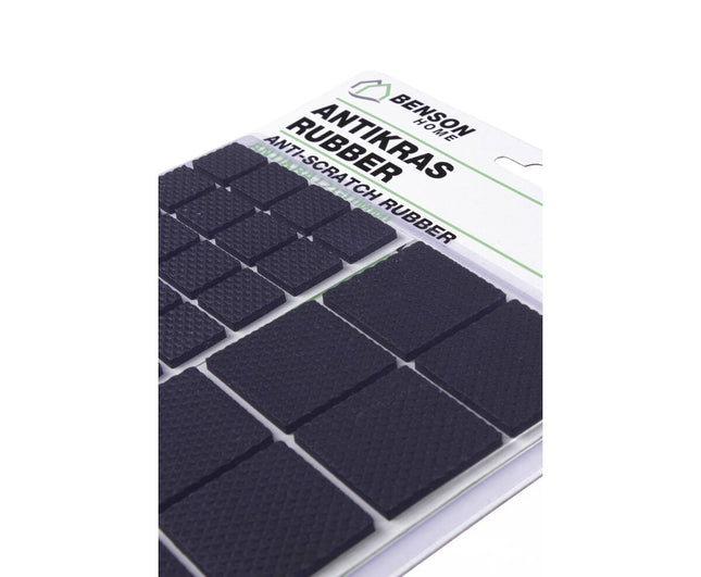 Antikras Rubber Set 56-delig, Zwart - Bescherm Meubels en Vloeren