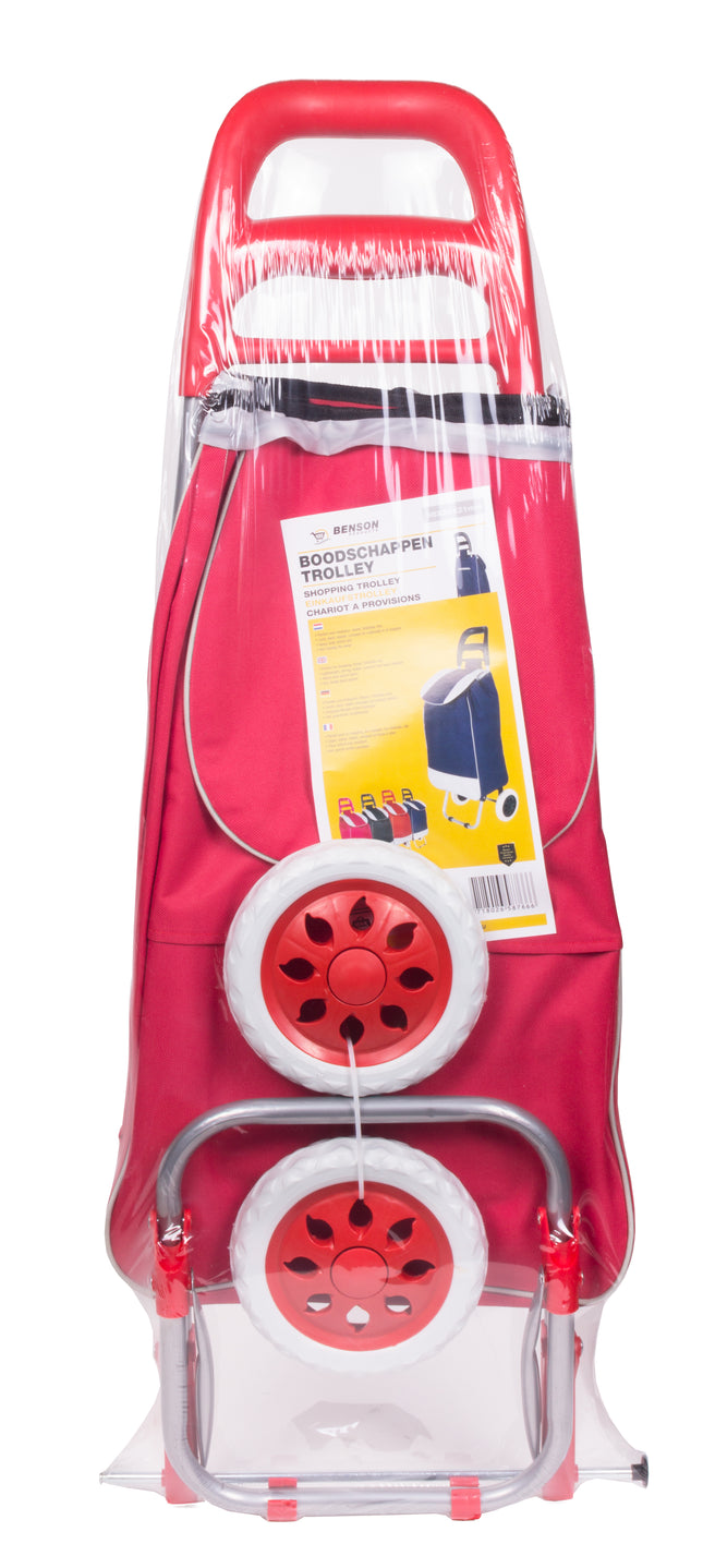 Boodschappentrolley 96 x 34 x 21 cm fun color – Inhoud 40 liter, Afmeting 96 x 34 x 21 cm