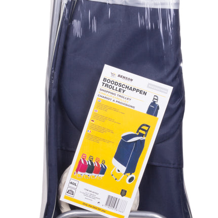 Boodschappentrolley 96 x 34 x 21 cm fun color – Inhoud 40 liter, Afmeting 96 x 34 x 21 cm