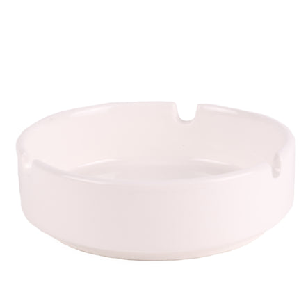 Asbak porselein wit – Diameter 10 cm, 10 cm