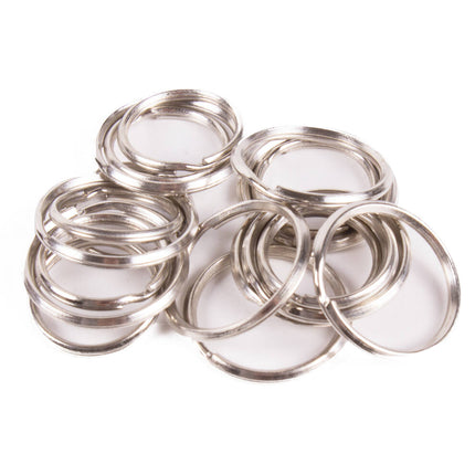 Sleutelringen 20 dlg Metaal, 2 maten: 25mm & 30mm, voor sleutels.