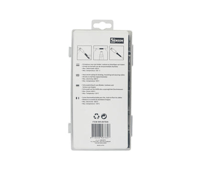 Krimpkous Set 127 dlg Zwart - Veilig Kabelbeheer tot 600V en 125°C