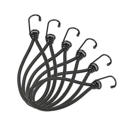 Spanelastiek 6-delig met Metalen Haken, Ideaal voor Ladingbevestiging