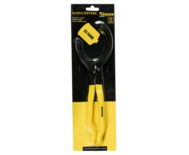 Oliefiltertang 12" - Verstelbaar 63-116mm, sterke grip, ideaal voor DIY.