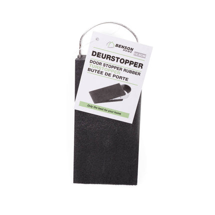 RVS & Rubber Deurstopper Wig, 12,5 cm - Veilig voor Houten Vloeren