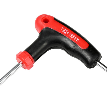 Torx T-sleutelset 10-delig Cr-V staal met standaard, ideaal voor klussen