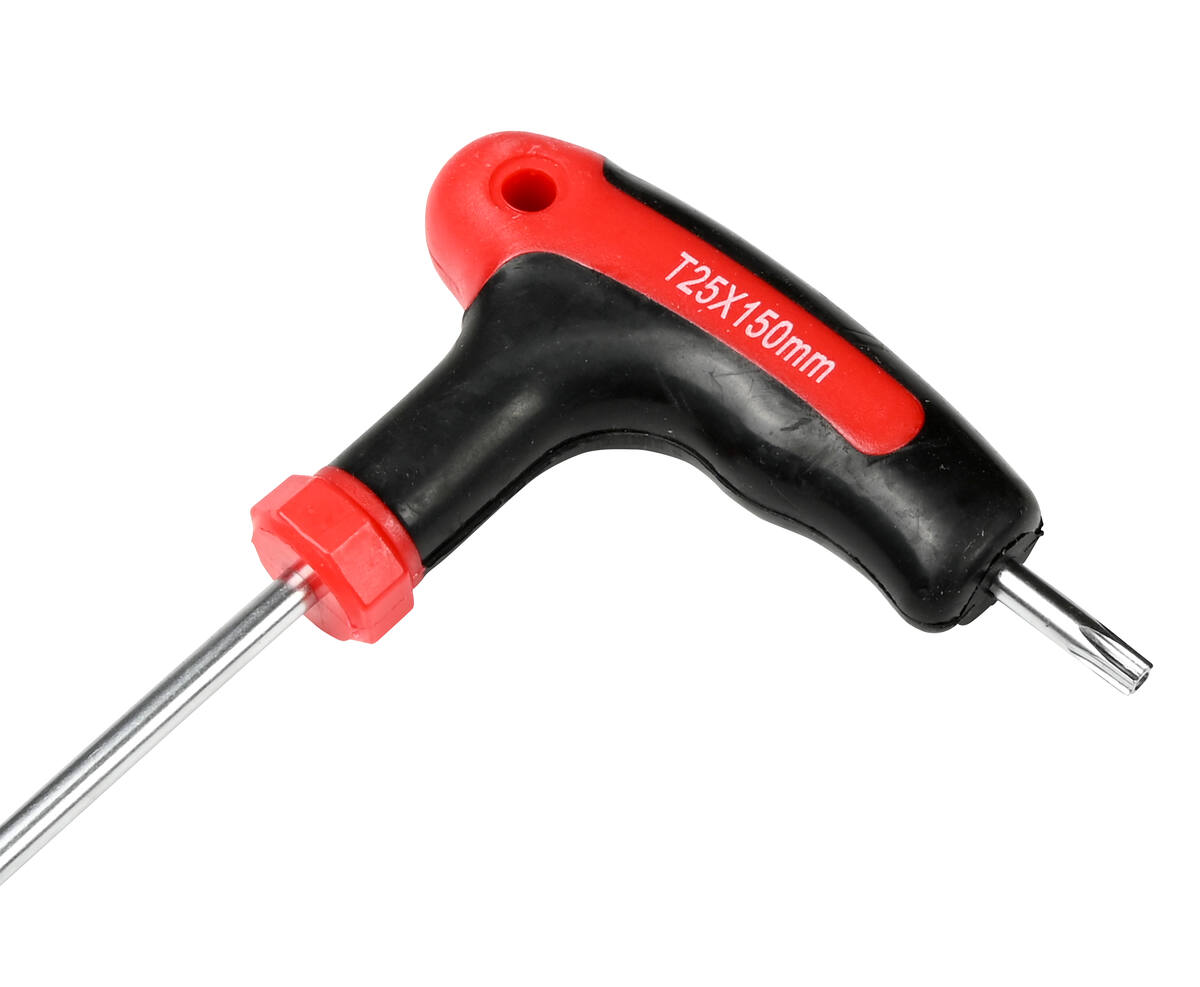 Torx T-sleutelset 10-delig Cr-V staal met standaard, ideaal voor klussen