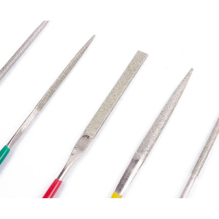 Diamant Vijlset 5-delig Micro voor precisiewerk op metaal en hout