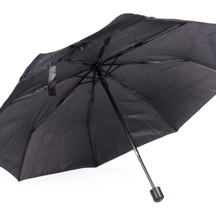Paraplu mini zwart – Doorsnede uitgeklapt 93 cm, Hoogte uitgeklapt 55 cm, 93 cm