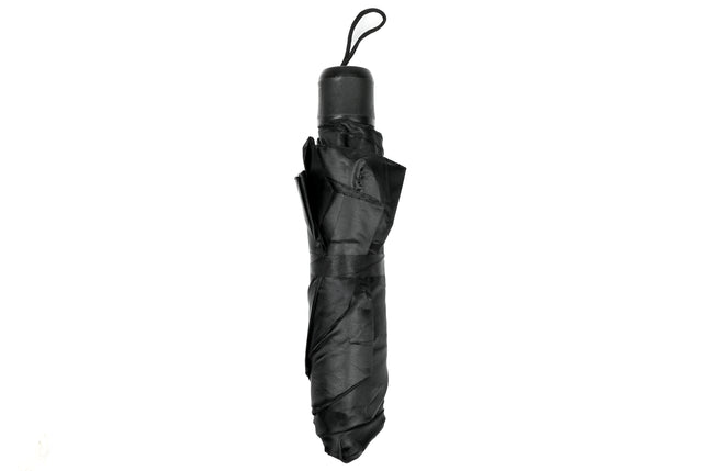 Paraplu mini zwart – Doorsnede uitgeklapt 93 cm, Hoogte uitgeklapt 55 cm, 93 cm