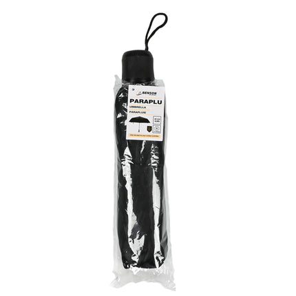 Paraplu mini zwart – Doorsnede uitgeklapt 93 cm, Hoogte uitgeklapt 55 cm, 93 cm