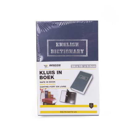 Grote Boekenkluis 240x150x55mm, Inclusief 2 Sleutels voor Veiligheid
