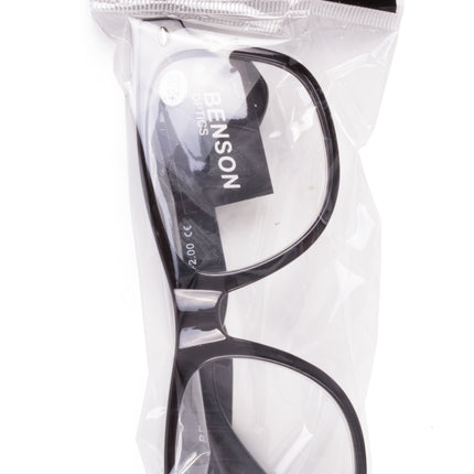 Leesbril fashion black mix – Glasmaat hoogte 43 mm, breedte 54 mm, 146 mm, 43 mm